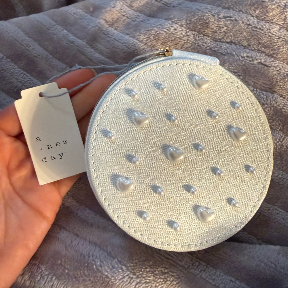 A New Day Cream Round jewelry container